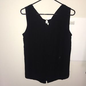 Black tank top blouse